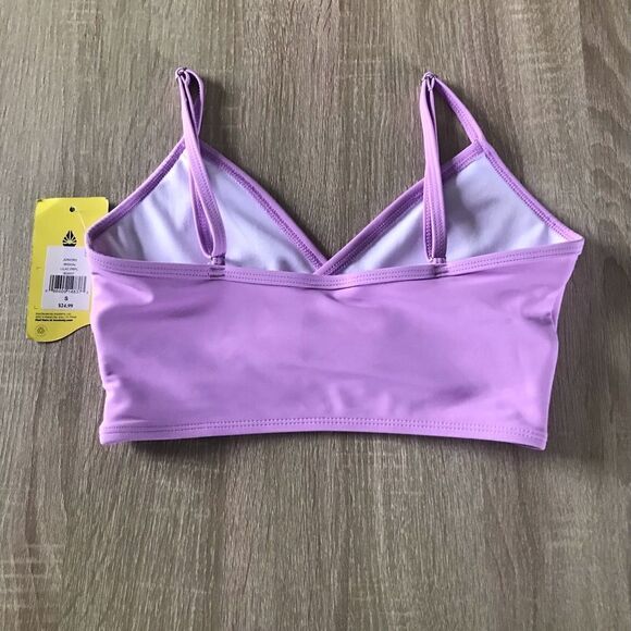 NWT … O’RAGEOUS “Size: S / Juniors” Lilac Midkini / Swimsuit Top - Picture 2 of 5